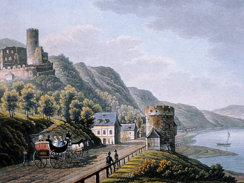 1805-Rudolf Bodmer - Rovine di Bodmer Furstenberg